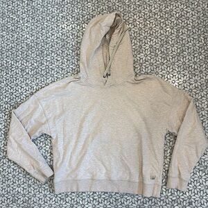 Women's Vuori Laguna Hoodie in Heather Oatmeal, Size S